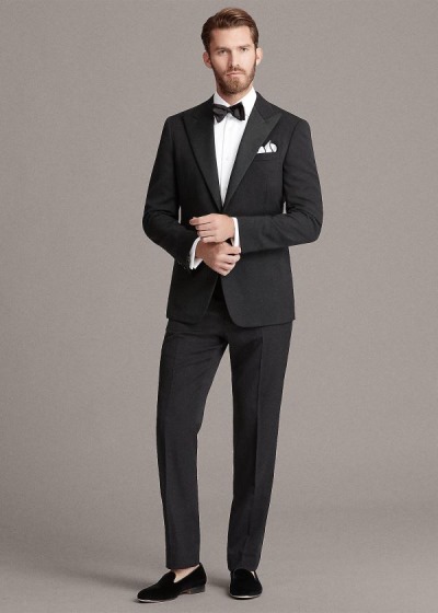 Men's Ralph Lauren Gregory Wool Peak-Lapel Tuxedo | 724581KXQ